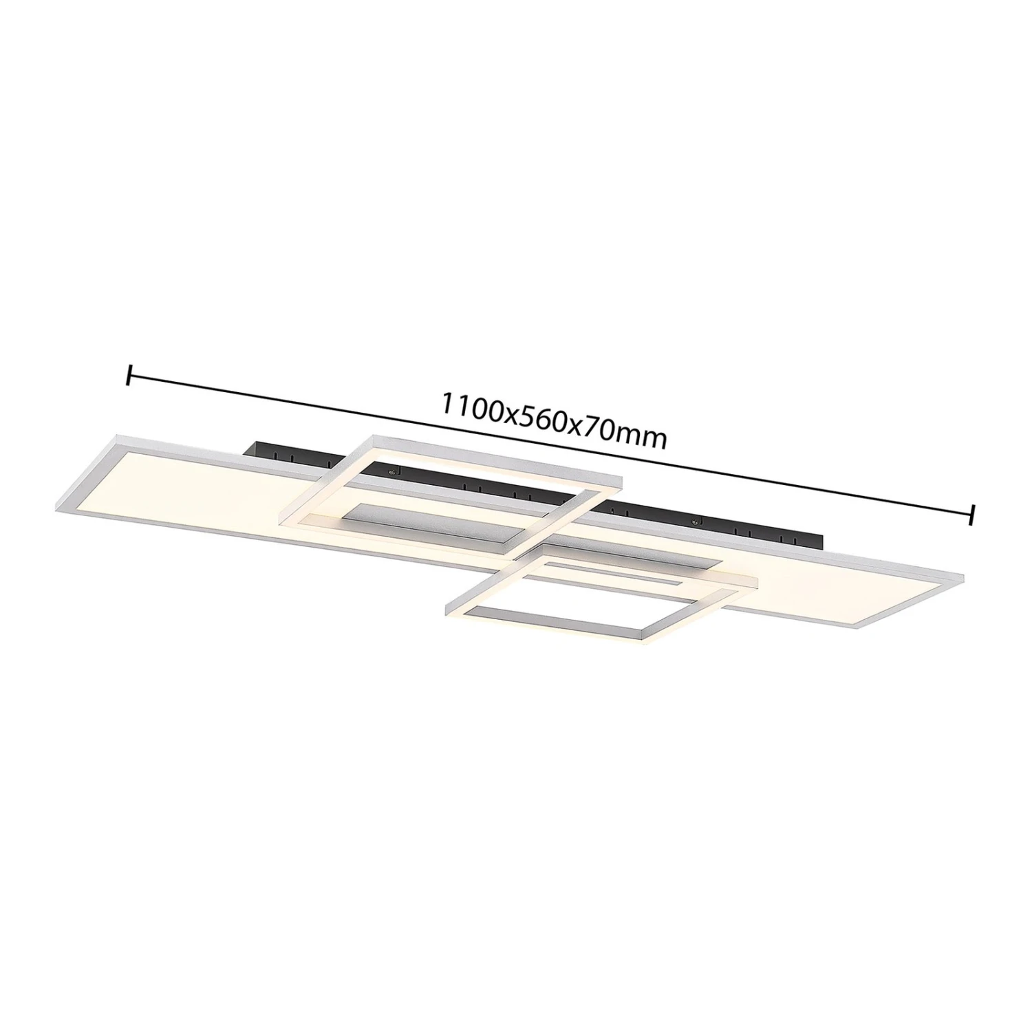 Lucande Narumi LED-Deckenlampe CCT, 110cm, Weiß 8 Lucande Narumi LED-Deckenlampe CCT, 110cm, Weiß – Bild 6
