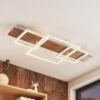 Lucande Chariska LED-Deckenlampe Holz Weiß 95 Cm -Lucande 9956159