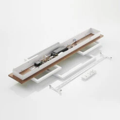 Lucande Chariska LED-Deckenlampe Holz Weiß 95 Cm -Lucande 9956159 7