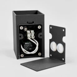 Lucande Dunkelgraue LED-Außenwandlampe Mikka -Lucande 9969031 8