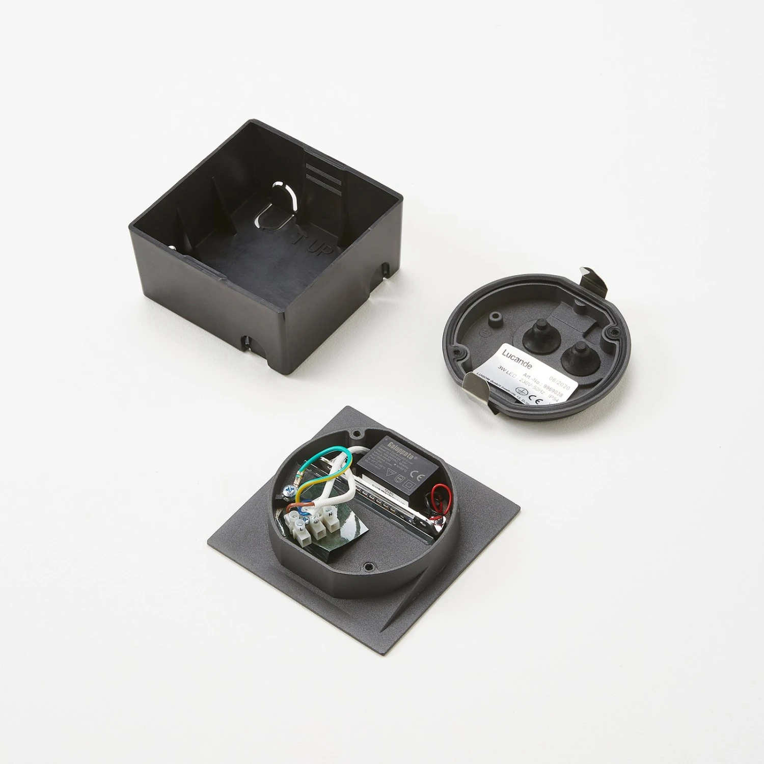 Lucande Quadratische LED-Wandeinbaulampe Loya Für Außen 10 Lucande Quadratische LED-Wandeinbaulampe Loya Für Außen – Bild 8