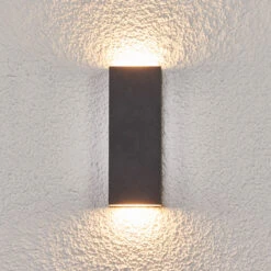 Lucande Flache LED-Außenwandlampe Corda -Lucande 9969040 3