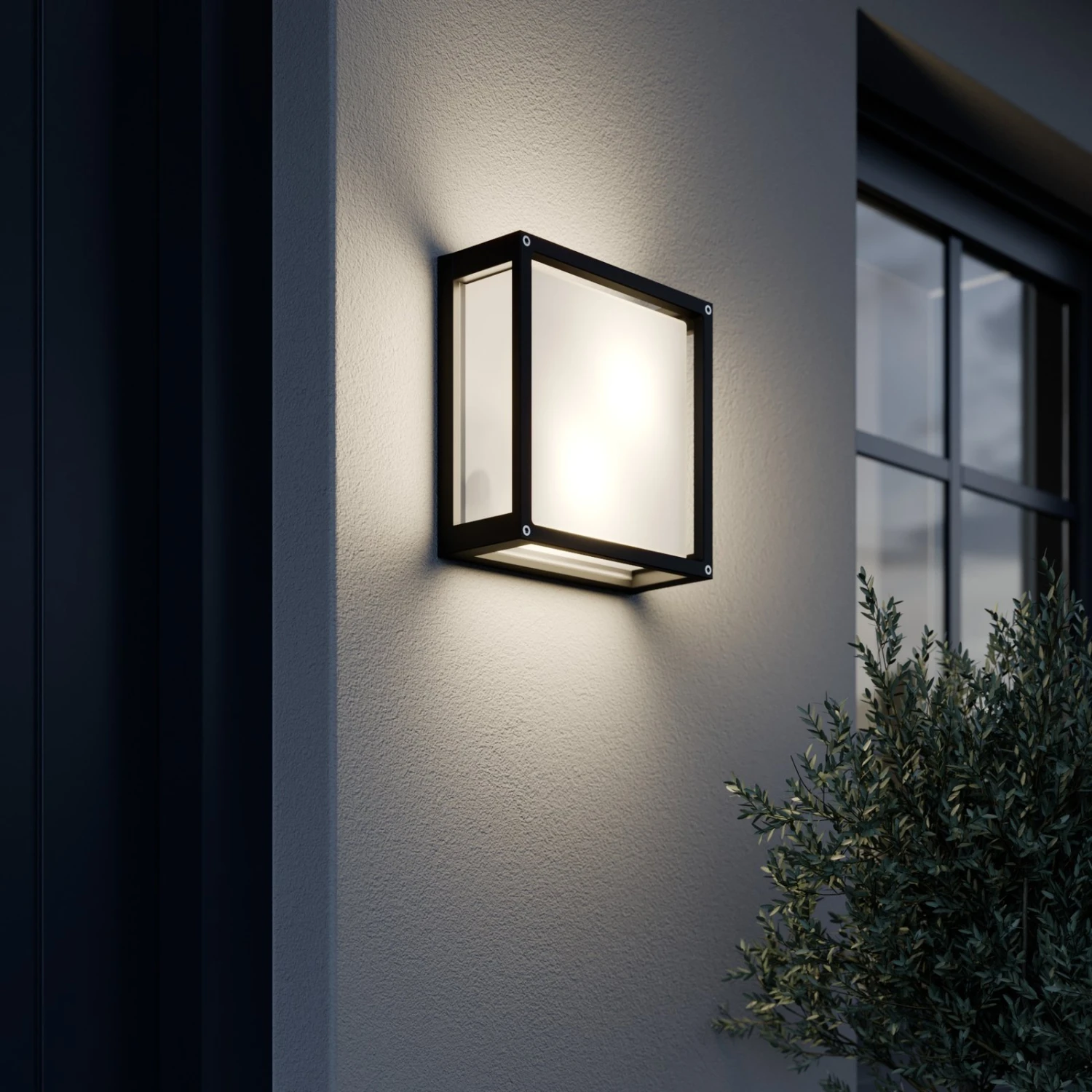 Lucande Quadratische Außenwandlampe Aurelien 4 Lucande Quadratische Außenwandlampe Aurelien – Bild 2