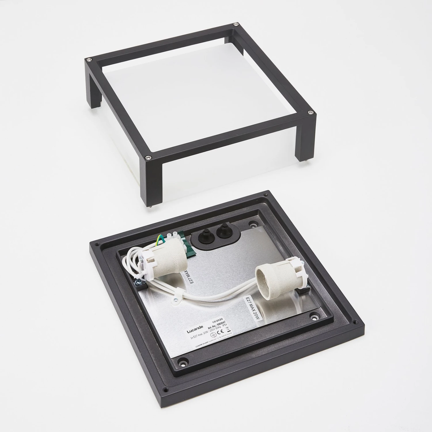 Lucande Quadratische Außenwandlampe Aurelien 11 Lucande Quadratische Außenwandlampe Aurelien – Bild 9