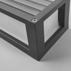 Lucande Gestreifte Außenwandlampe Aurelien, Dunkelgrau 15 Lucande Gestreifte Außenwandlampe Aurelien, Dunkelgrau -Lucande 9969049 5