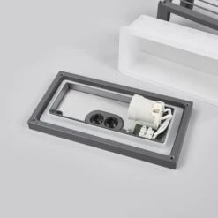 Lucande Gestreifte Außenwandlampe Aurelien, Dunkelgrau 17 Lucande Gestreifte Außenwandlampe Aurelien, Dunkelgrau -Lucande 9969049 7