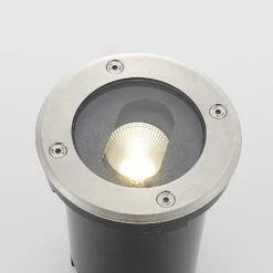 Lucande Runde LED-Bodeneinbauleuchte Doris, Edelstahl -Lucande 9969050 6