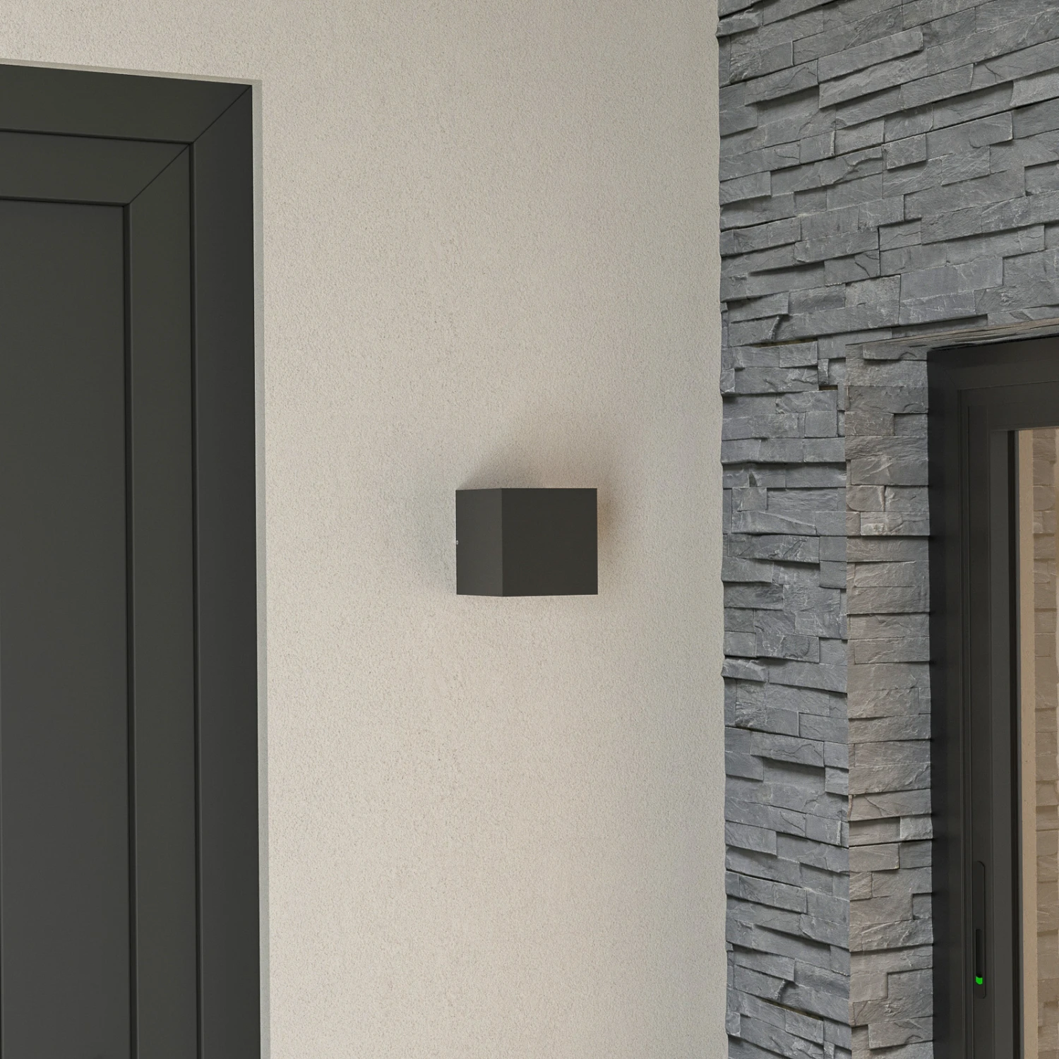 Lucande Hell Leuchtende LED-Außenwandlampe Merjem 4 Lucande Hell Leuchtende LED-Außenwandlampe Merjem – Bild 2