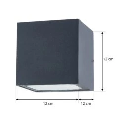 Lucande Hell Leuchtende LED-Außenwandlampe Merjem 13 Lucande Hell Leuchtende LED-Außenwandlampe Merjem -Lucande 9969053 3