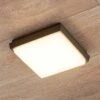 Lucande Amra LED-Außendeckenleuchte, Eckig 17,5 Cm -Lucande 9969068