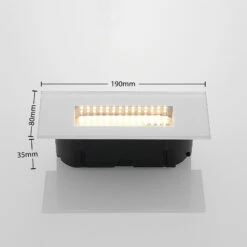 Lucande LED-Wandeinbauleuchte Jody, 19 Cm 14 Lucande LED-Wandeinbauleuchte Jody, 19 Cm -Lucande 9969077 3