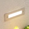 Lucande LED-Wandeinbauleuchte Roni, Edelstahl, 19,5 Cm -Lucande 9969102