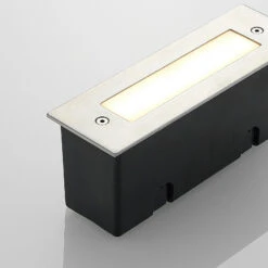 Lucande LED-Wandeinbauleuchte Roni, Edelstahl, 19,5 Cm -Lucande 9969102 4
