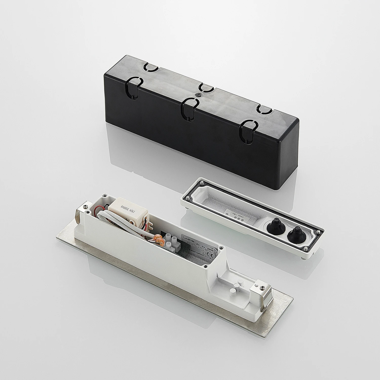 Lucande LED-Wandeinbauleuchte Roni, Edelstahl, 27 Cm 7 Lucande LED-Wandeinbauleuchte Roni, Edelstahl, 27 Cm – Bild 5