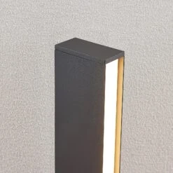 Lucande LED-Wegeleuchte Lirka, Dunkelgrau, 1-flammig -Lucande 9969104 5