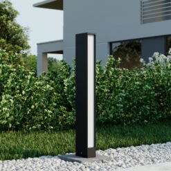 Lucande LED-Wegeleuchte Lirka, Dunkelgrau, 2-flammig -Lucande 9969105 2