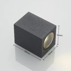 Lucande Außenwandstrahler Lavina, Dunkelgrau, GU10, 1-fl. 16 Lucande Außenwandstrahler Lavina, Dunkelgrau, GU10, 1-fl. -Lucande 9969112 5