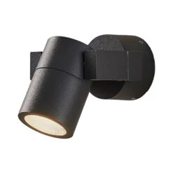 Lucande Außenwandstrahler Kavuna, Dunkelgrau, IP54, Rund 13 Lucande Außenwandstrahler Kavuna, Dunkelgrau, IP54, Rund -Lucande 9969117 2