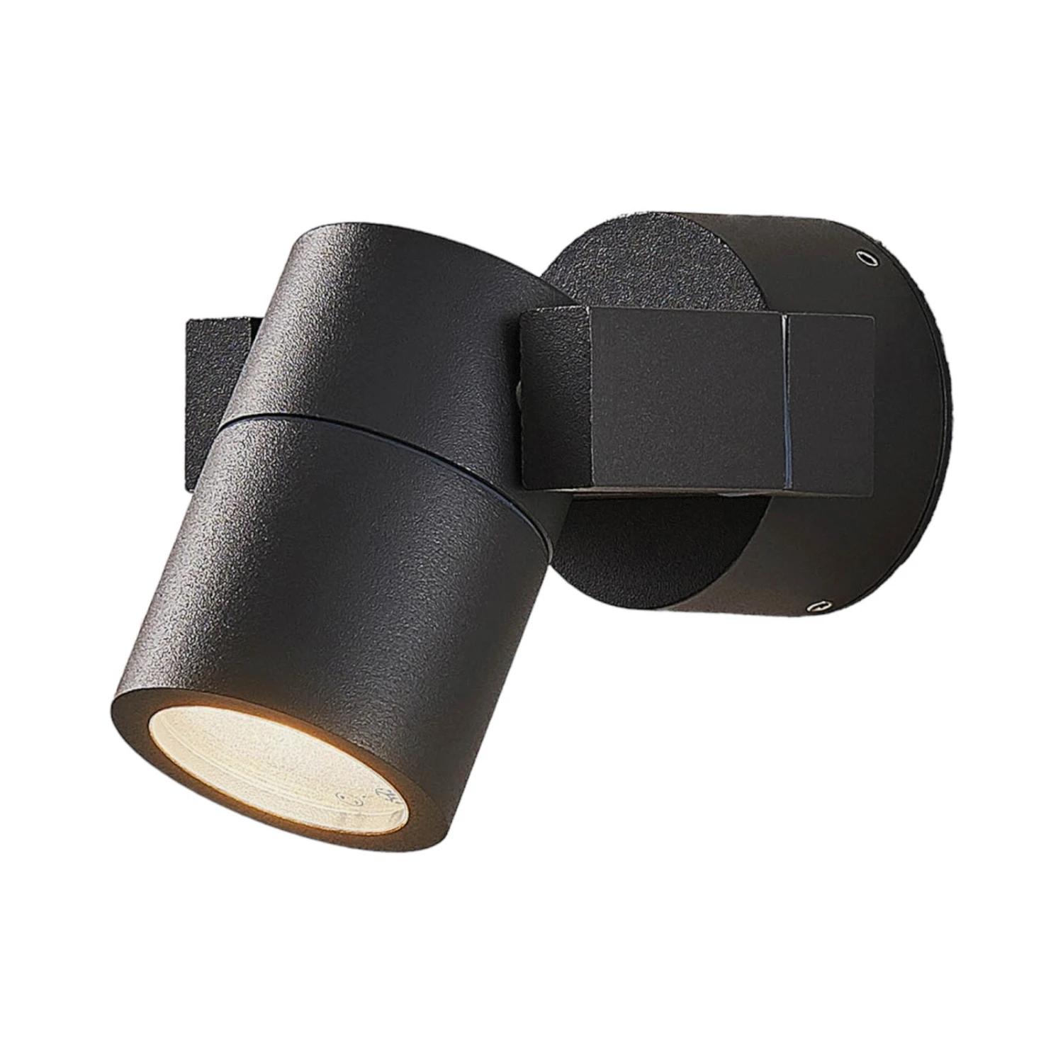 Lucande Außenwandstrahler Kavuna, Dunkelgrau, IP54, Rund 5 Lucande Außenwandstrahler Kavuna, Dunkelgrau, IP54, Rund – Bild 3