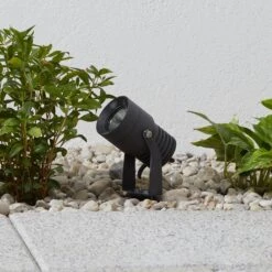 Lucande LED-Außenstrahler Jon Mit Beweglichem Leuchtenkopf -Lucande 9969127 1