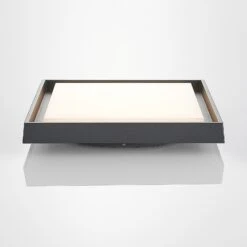 Lucande LED-Außendeckenleuchte Birta, Eckig, 34 Cm -Lucande 9969130 4