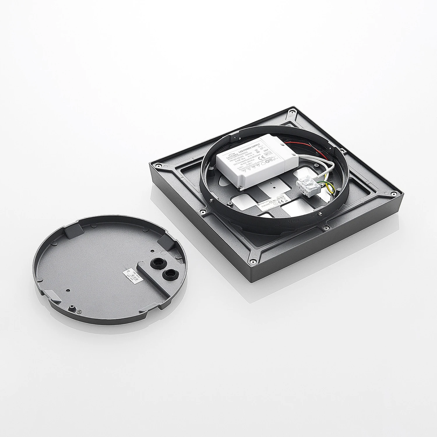 Lucande LED-Außendeckenleuchte Birta, Eckig, 27 Cm 11 Lucande LED-Außendeckenleuchte Birta, Eckig, 27 Cm – Bild 9