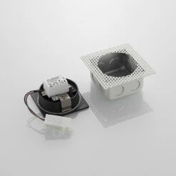 Lucande LED-Wandeinbauleuchte Pordis, IP65, Eckig -Lucande 9969135 6