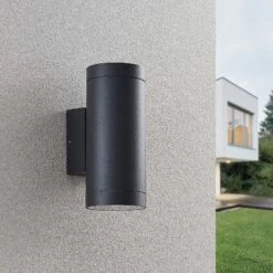 Lucande Thomke Außenwandlampe, E27, 2-flammig 13 Lucande Thomke Außenwandlampe, E27, 2-flammig -Lucande 9969155 2