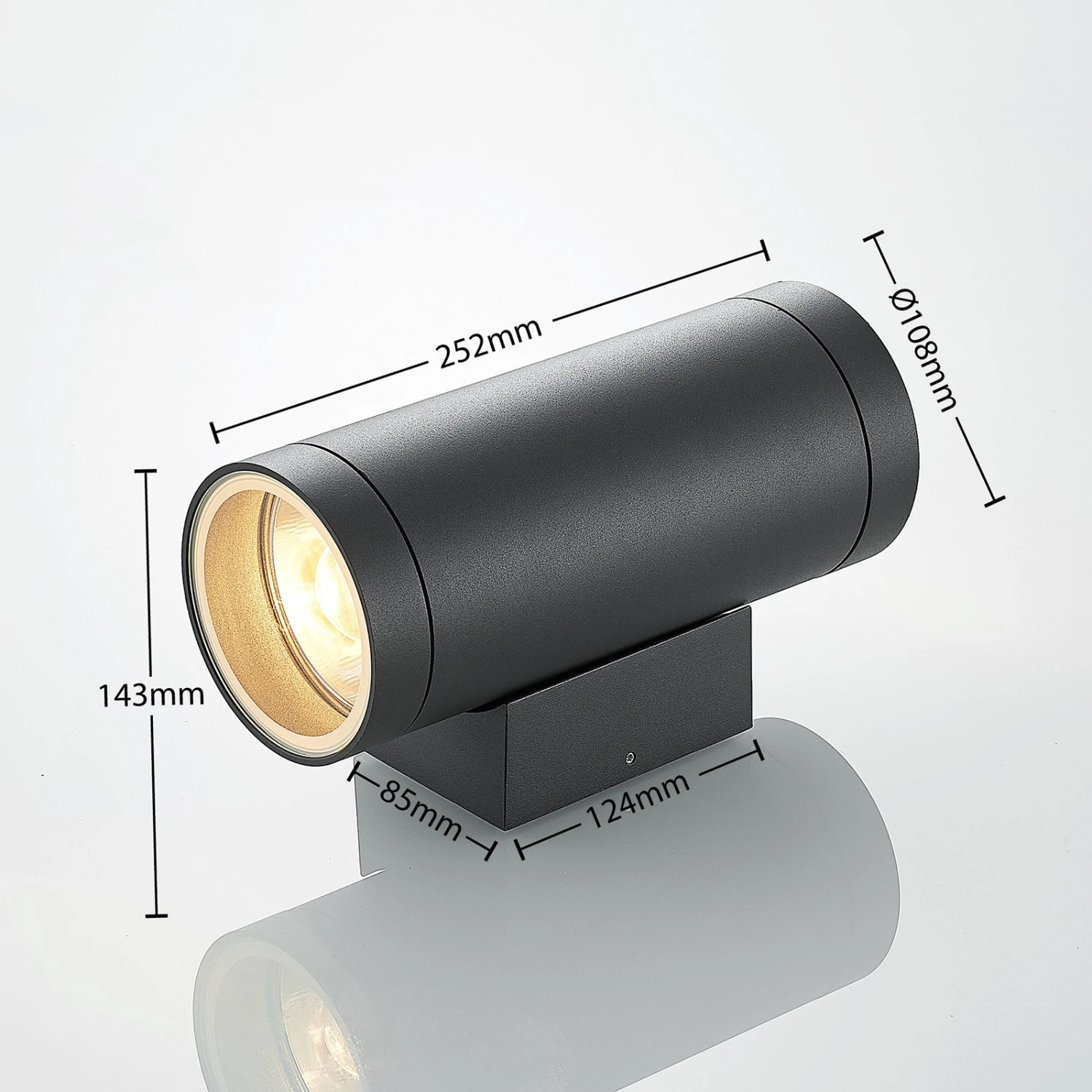 Lucande Thomke Außenwandlampe, E27, 2-flammig 7 Lucande Thomke Außenwandlampe, E27, 2-flammig – Bild 5