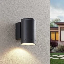 Lucande Thomke Außenwandlampe, E27, 1-flammig -Lucande 9969156 1