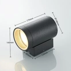 Lucande Thomke Außenwandlampe, E27, 1-flammig -Lucande 9969156 3