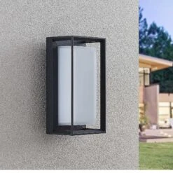 Lucande Ronida LED-Außenwandlampe, Eckig -Lucande 9969159 4