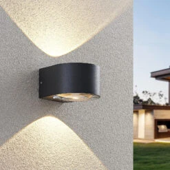 Lucande Astrida LED-Außenwandlampe, 2-flammig -Lucande 9969160 1