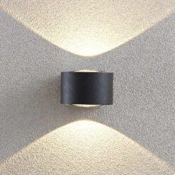 Lucande Astrida LED-Außenwandlampe, 2-flammig -Lucande 9969160 4