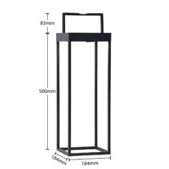 Lucande Lynzy LED-Solarleuchte, Schwarz, 58,3 Cm -Lucande 9969187 6