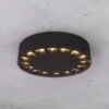 Lucande Kelissa LED-Bad-Deckenlampe, Rund, Schwarz 1 Lucande Kelissa LED-Bad-Deckenlampe, Rund, Schwarz -Lucande 9969191