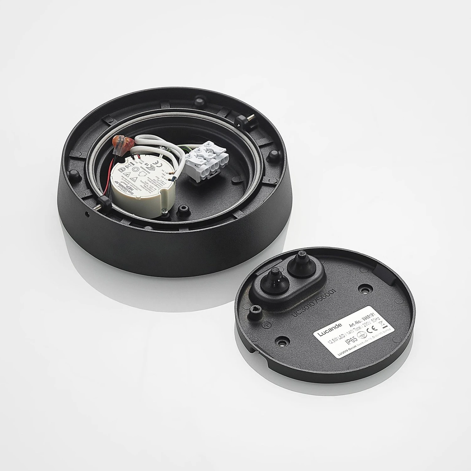 Lucande Kelissa LED-Bad-Deckenlampe, Rund, Schwarz 11 Lucande Kelissa LED-Bad-Deckenlampe, Rund, Schwarz – Bild 9