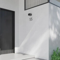 Lucande Almos LED-Außenwandleuchte, Eckig, 1-fl. -Lucande 9969195 2