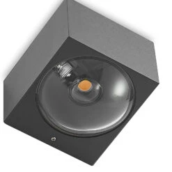 Lucande Almos LED-Außenwandleuchte, Eckig, 1-fl. -Lucande 9969195 6