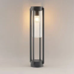 Lucande Tiras Sockelleuchte, Dunkelgrau, 56 Cm -Lucande 9969200 4