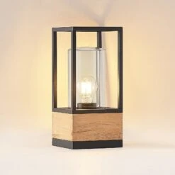 Lucande Enjan Außendeckenleuchte Aus Teakholz -Lucande 9969203 4