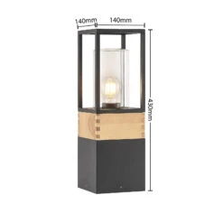 Lucande Enjan Sockelleuchte Aus Teakholz 13 Lucande Enjan Sockelleuchte Aus Teakholz -Lucande 9969205 3