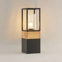 Lucande Enjan Sockelleuchte Aus Teakholz 14 Lucande Enjan Sockelleuchte Aus Teakholz -Lucande 9969205 4