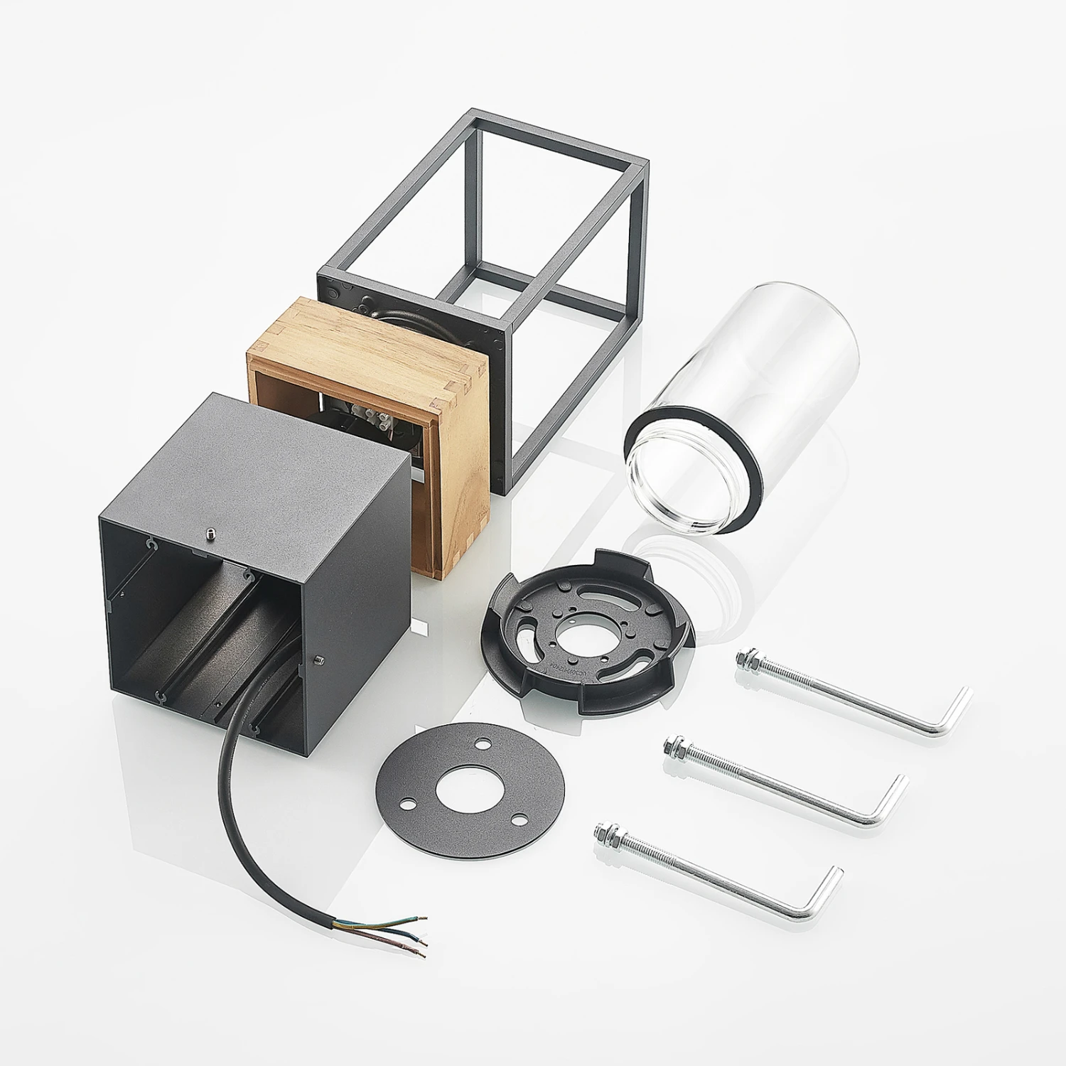 Lucande Enjan Sockelleuchte Aus Teakholz 10 Lucande Enjan Sockelleuchte Aus Teakholz – Bild 8