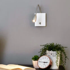 Lucande Dimmbare LED-Wandleuchte Torin, Silbergrau -Lucande 9976005 3