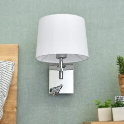 Lucande Wandleuchte Bent Mit Leselicht -Lucande 9976043 2