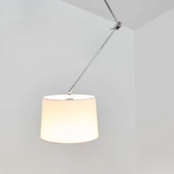 Lucande Textil-Hängeleuchte Jolla Mit Ausleger -Lucande 9976071 4