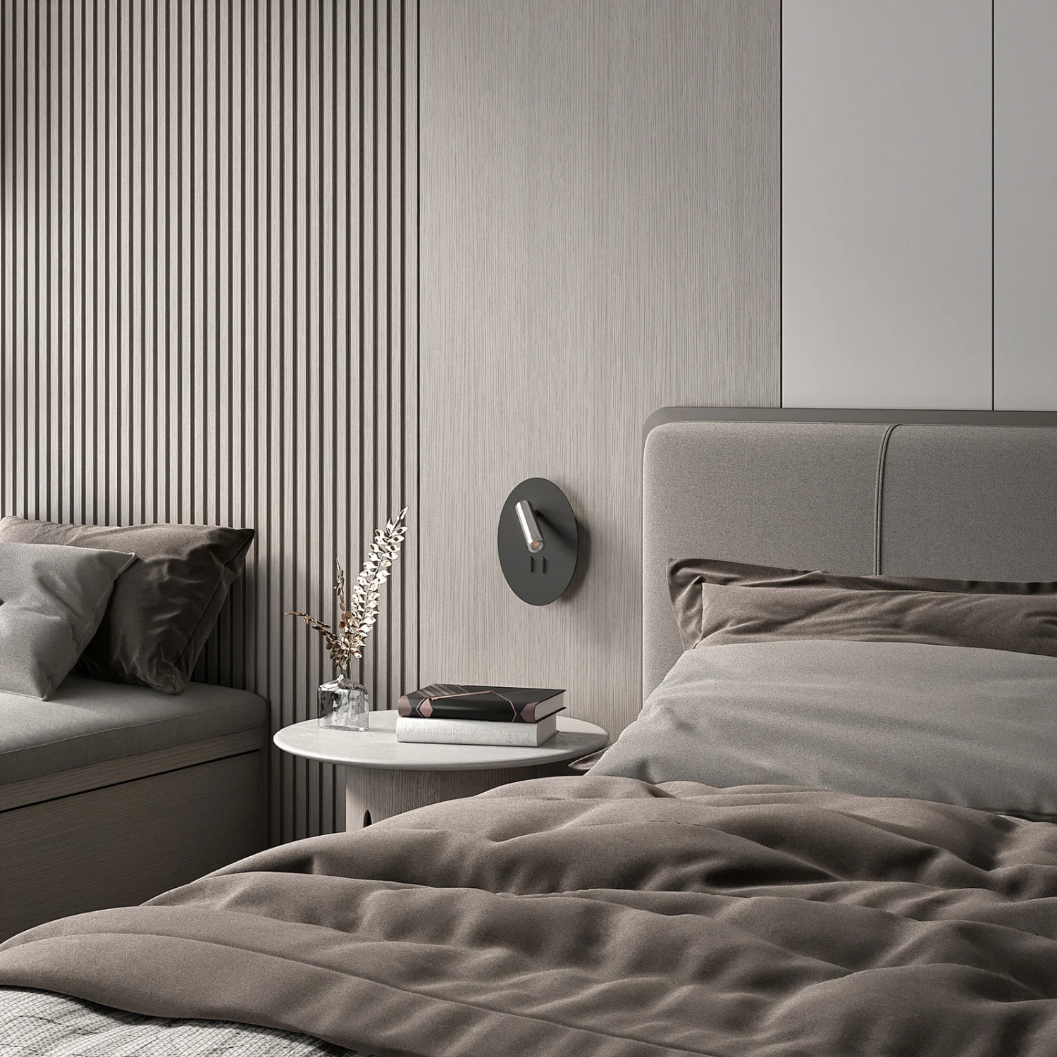 Lucande Kimo LED-Wandleuchte Oval Schwarz 6 Lucande Kimo LED-Wandleuchte Oval Schwarz – Bild 4