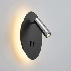 Lucande Kimo LED-Wandleuchte Oval Schwarz 17 Lucande Kimo LED-Wandleuchte Oval Schwarz -Lucande 9976122 6