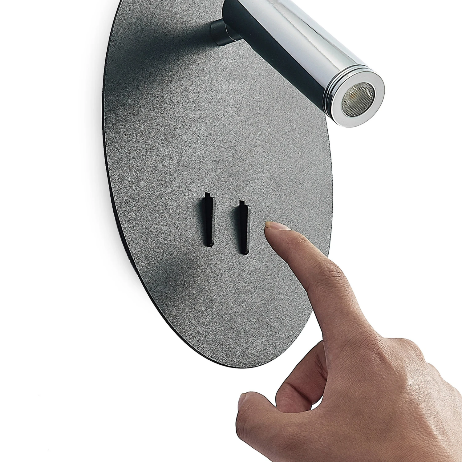 Lucande Kimo LED-Wandleuchte Oval Schwarz 10 Lucande Kimo LED-Wandleuchte Oval Schwarz – Bild 8